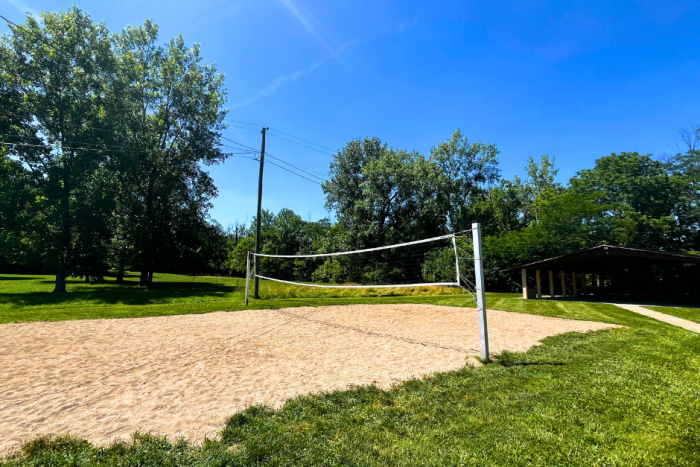 Hancock County, Volleyball court at Lions Park in Cumberland, Indiana